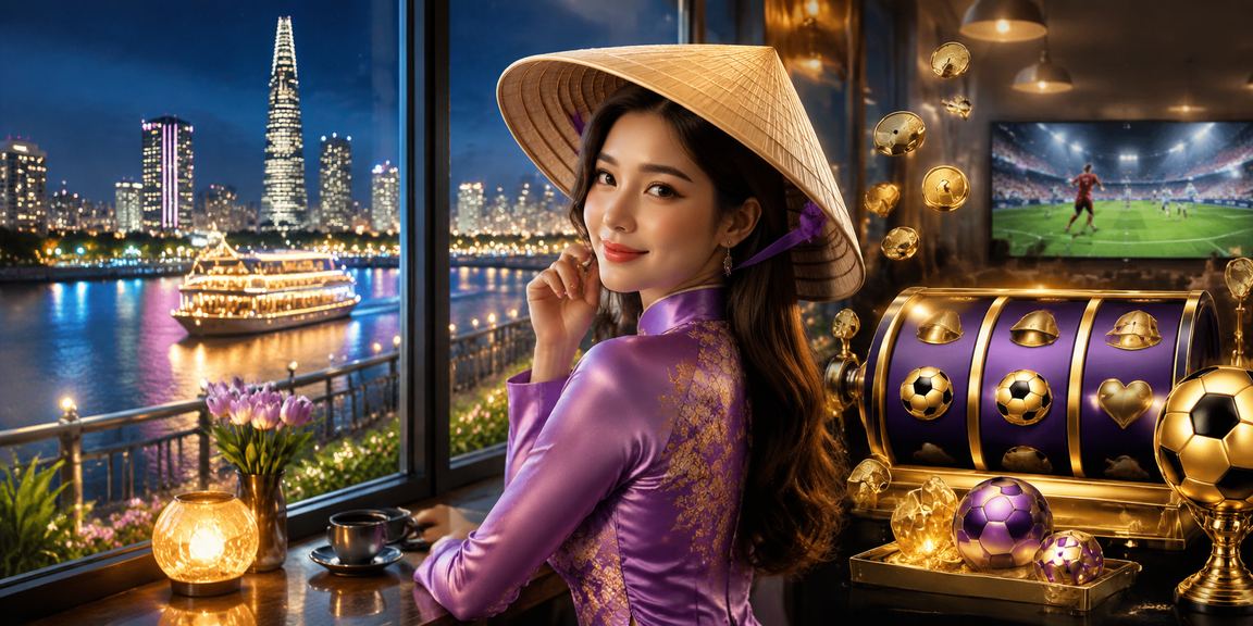 Người phụ nữ mặc áo dài tại TP.HCM sử dụng điện thoại để truy cập nền tảng giải trí hnay