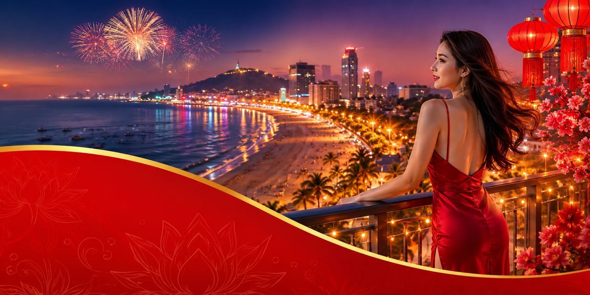 Người chơi thư giãn tại bãi biển Vũng Tàu sử dụng điện thoại đặt cược